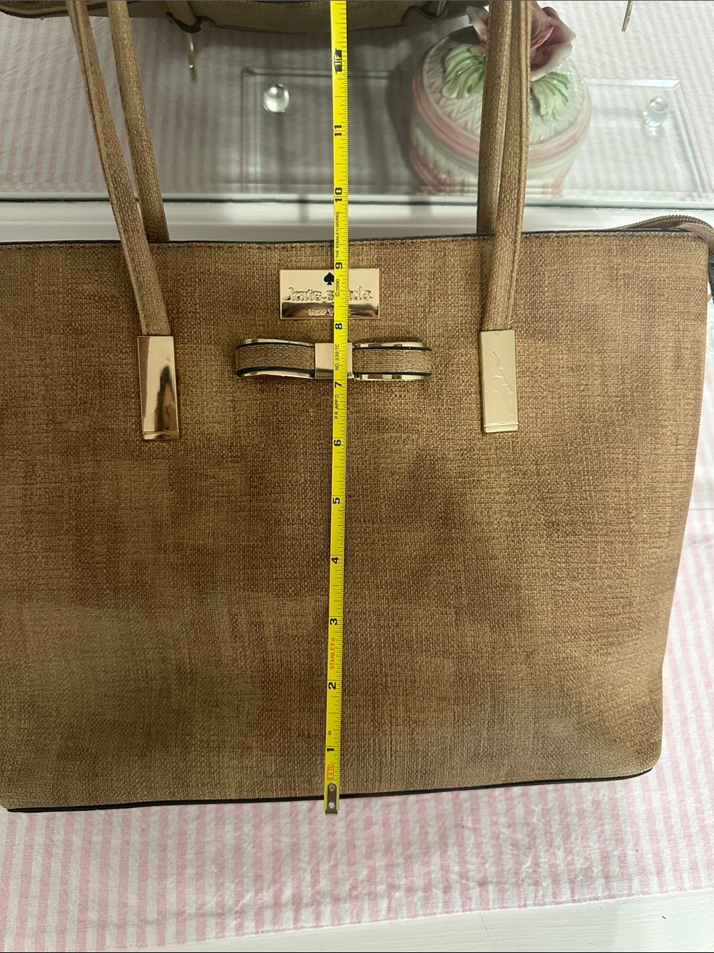 kate spade Tan Bow-Accent Tote - Picture 9 of 10